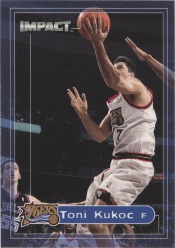 SKYBOX EX TONI KUKOC CREDENTIALS /44 1997-1998 Skybox E-X 2001 Essential Credentials Now Tony Battie 47